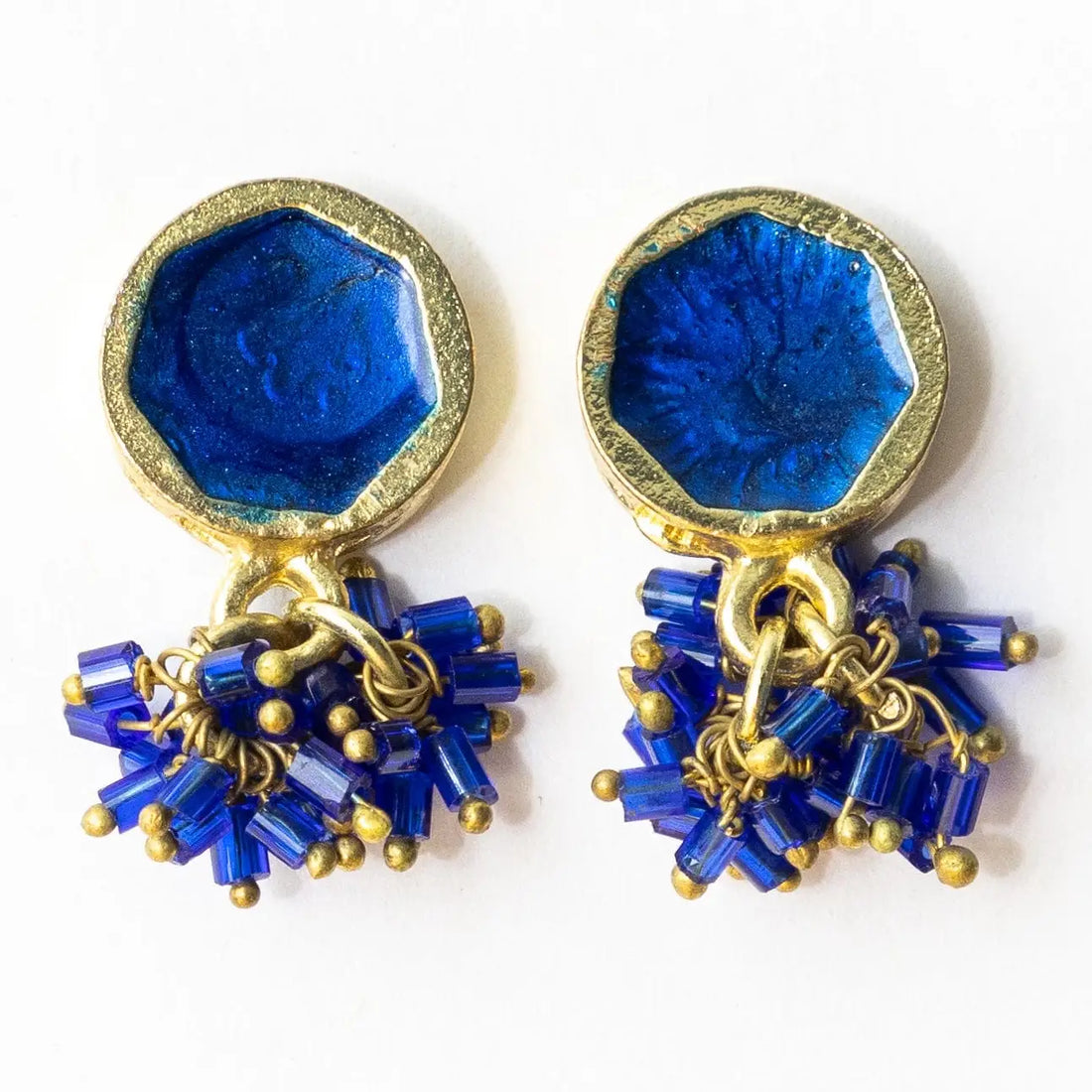 Royal Blue Kimberly Enamel Earring