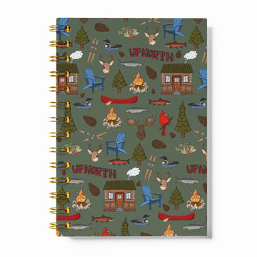 Cabin Up North Spiral Notebook