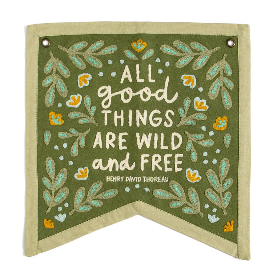 Wild & Free Canvas Banner