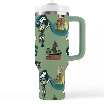 Michigan State University 40 oz Insulated Handle Tumbler
