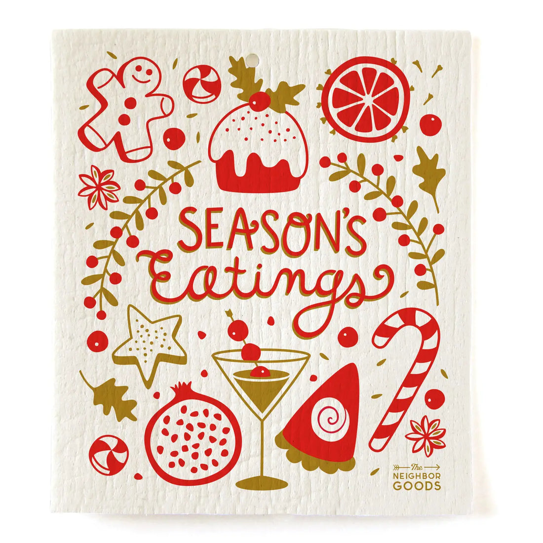 Season's Eatings Sponge Cloth