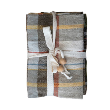 Cotton Printed Tea Towels Set of 3