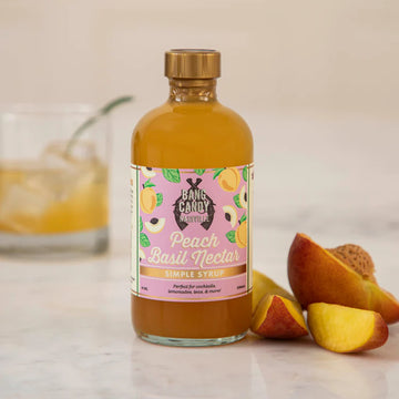 Peach Basil Nectar Simple Syrup