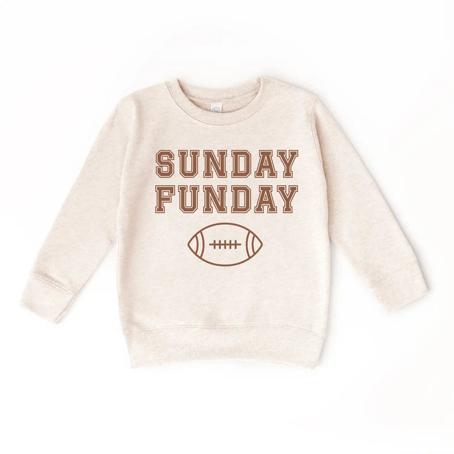Sunday Funday Football Season Kids Sweatshirt