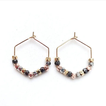 Multi-Colored Hexagon Hoops