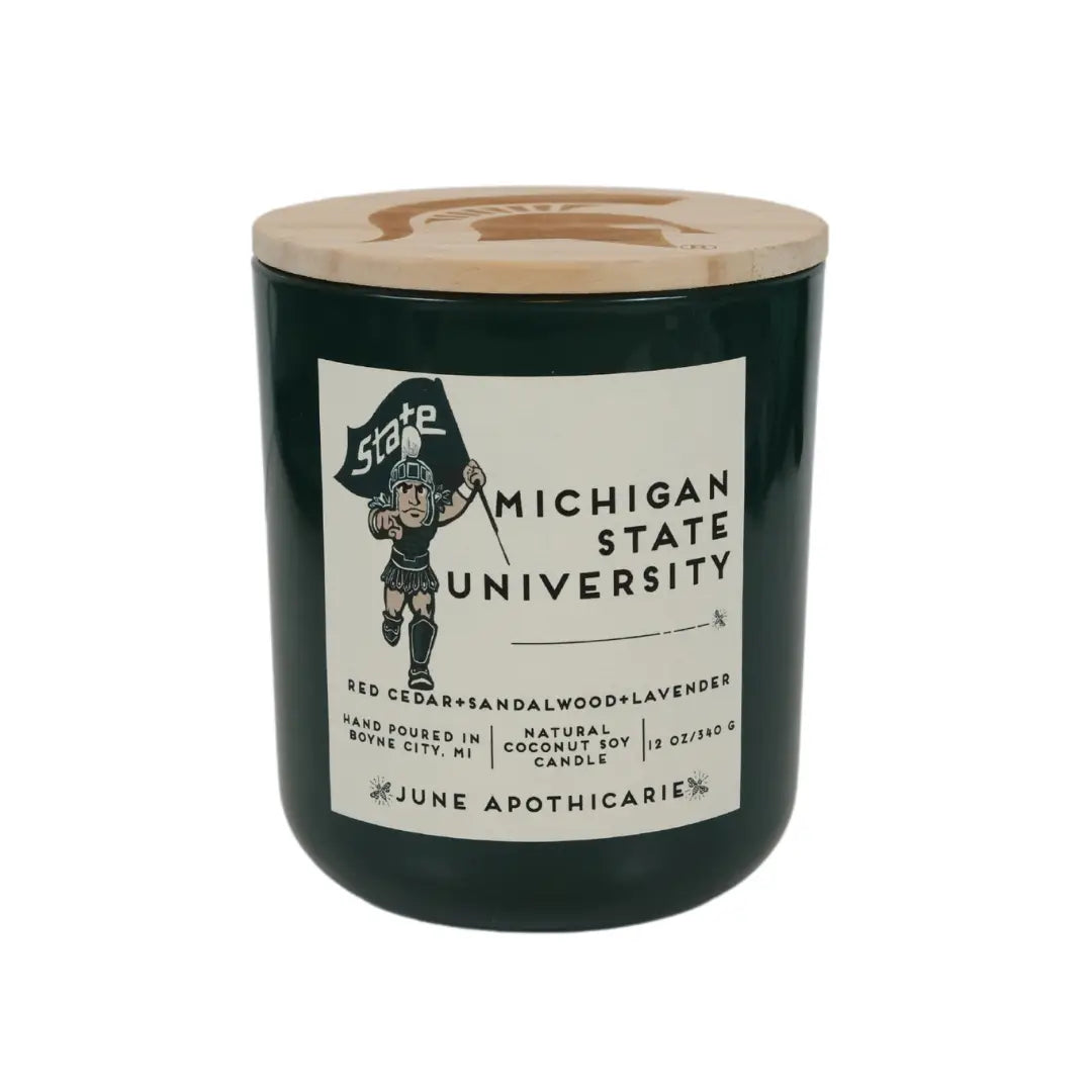 Michigan State University Luxury Glass Candle