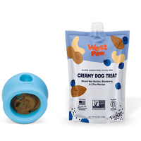 Nut Butter, Blueberry, and Chia Seed Creamy Dog Treat