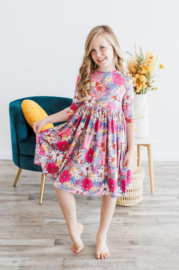 Azalea 3/4 Sleeve Twirl Dress