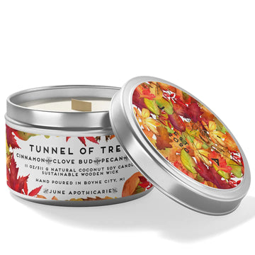 Tunnel of Trees Wooden Wick 11oz Tin Candle
