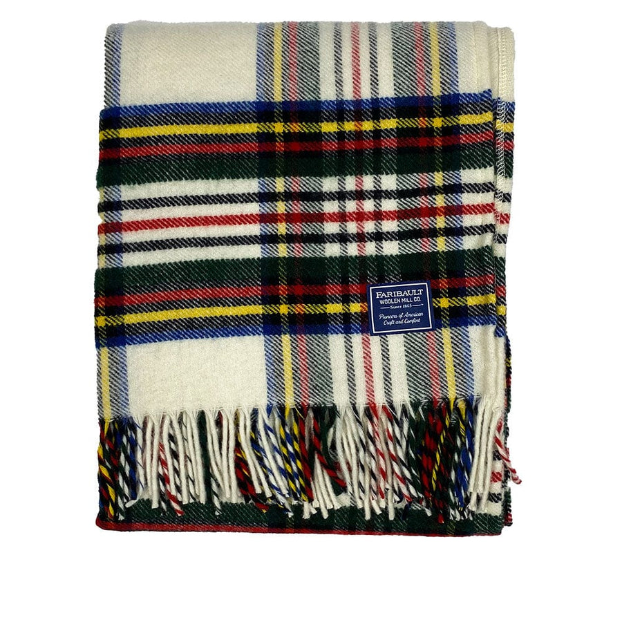 Stewart Plaid Wool Throw Blanket