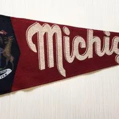 Hand Made Vintage Felt Pennants 12 X 32