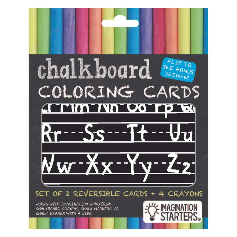Chalkboard Minimats Letters & Shapes Set
