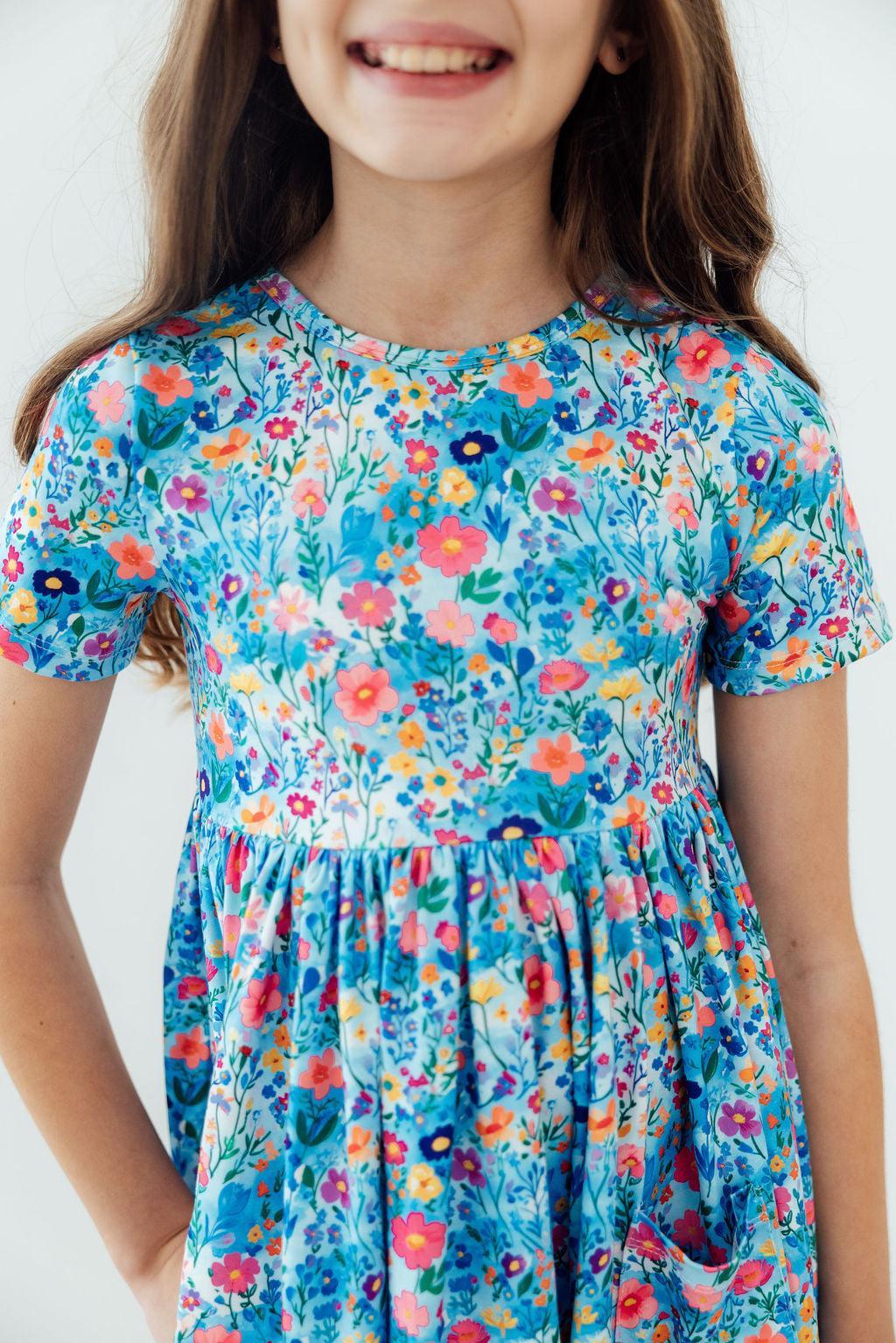 Blooming in Wonderland Short Sleeved Pocket Twirl Dress