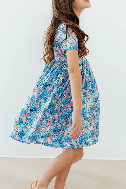 Blooming in Wonderland Short Sleeved Pocket Twirl Dress