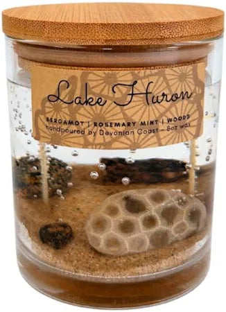 Lake Huron Petoskey Stone Gel Candle
