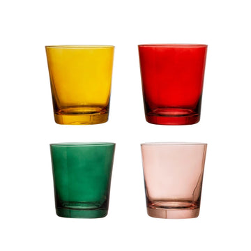 3-1/2" Round x 4"H 12 oz. Low Ball Drinking Glass