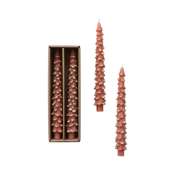 Coral Tree Shaped Taper Candles