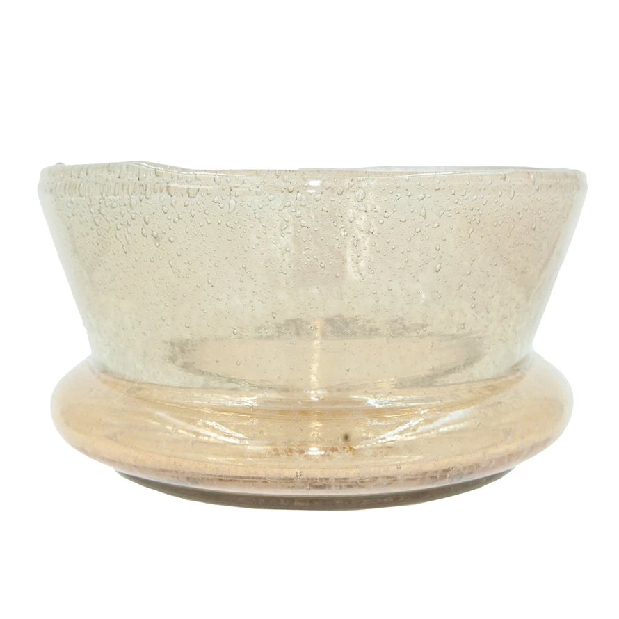 Decorative Seeded Glass Bowl