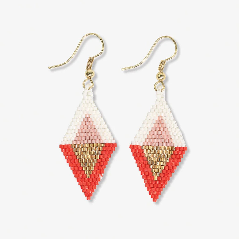 Zelda Flipped Triangle Diamond Earrings