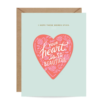 Your Heart Sticker Card