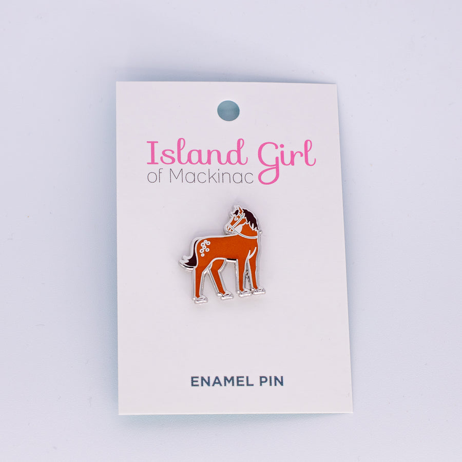 Island Girl Horse Enamel Pin