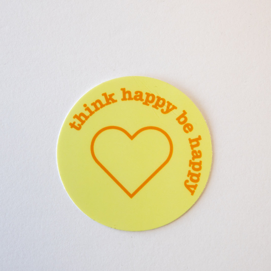 Think Happy, Be Happy Sticker | The Happy Collection