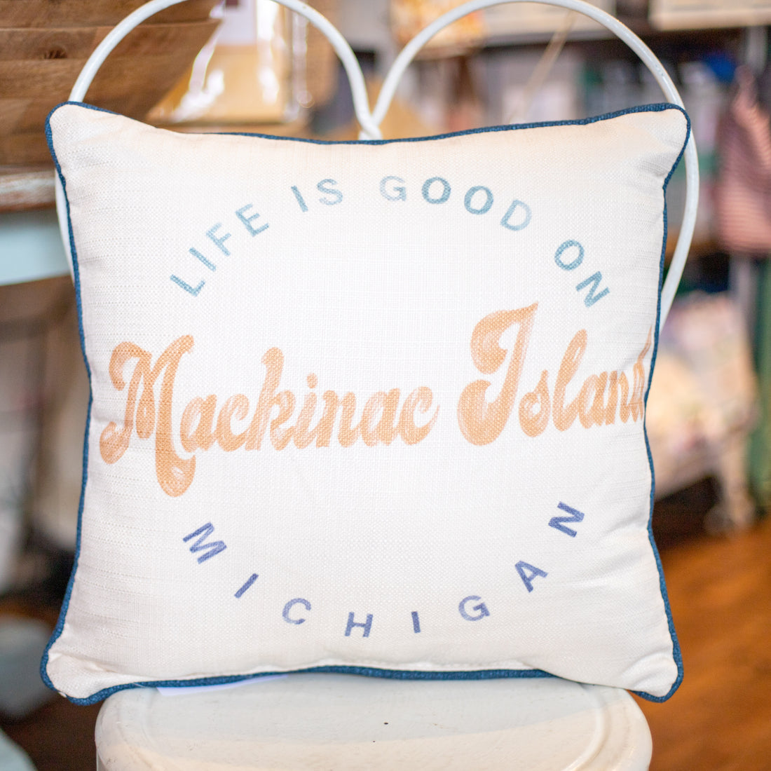 Life is Good on Mackinac Island Pillow