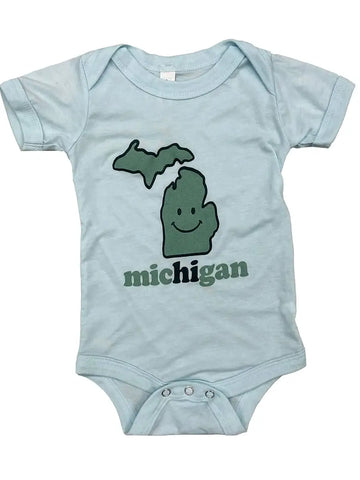 Michigan Smiley Baby Onesie