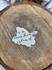 I Love Mackinac Island Sticker | The Happy Collection