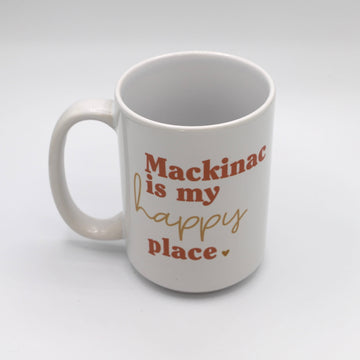 Mackinac Is My Happy Place Island Mug