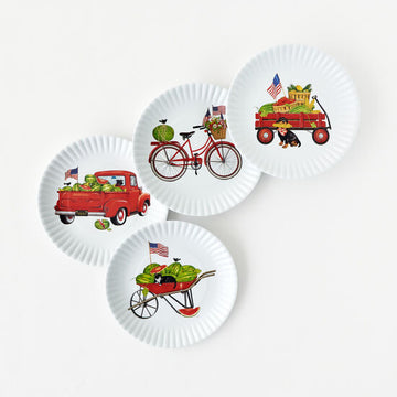 American Holiday Reusable "Paper" Plates