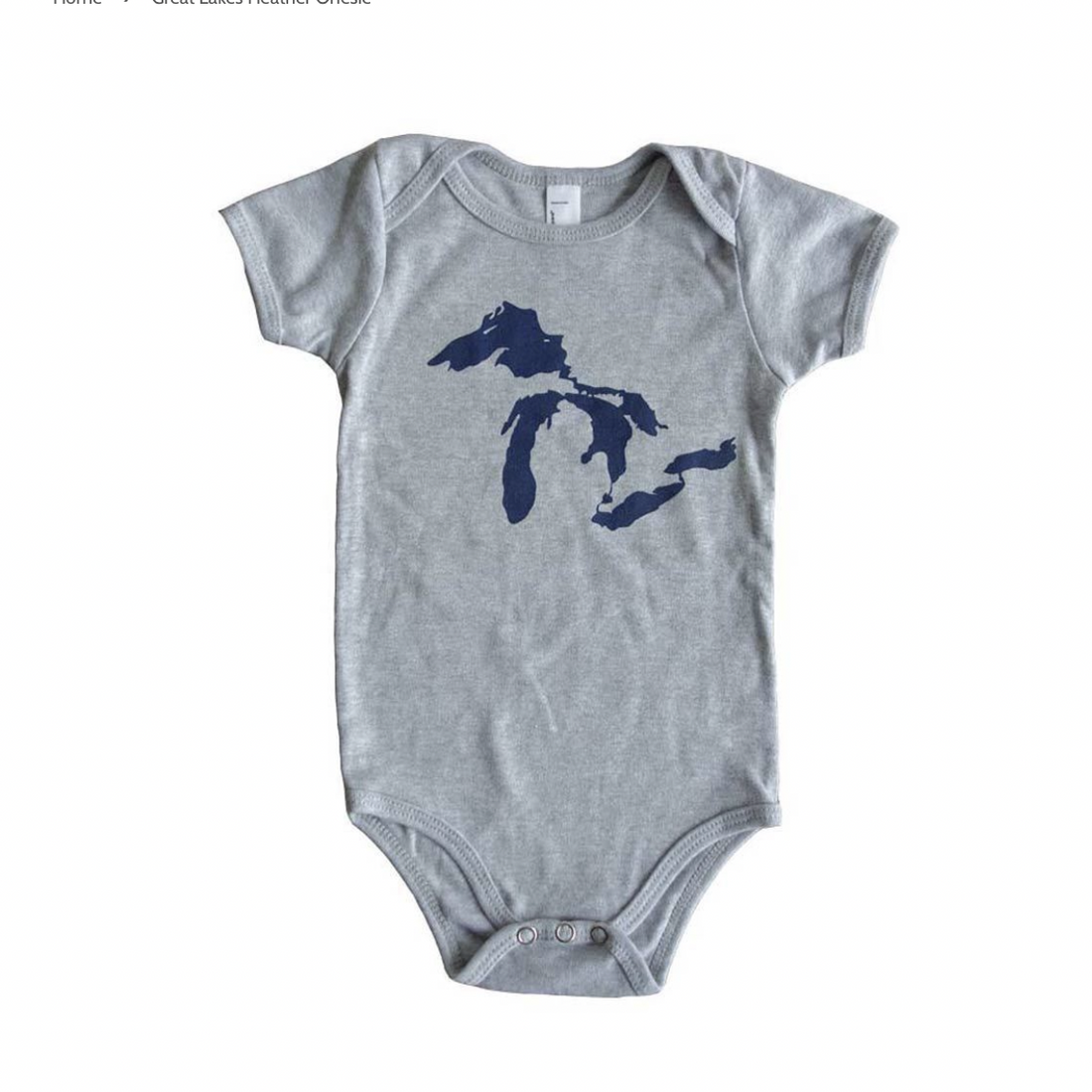 Great Lakes Heather Onesie
