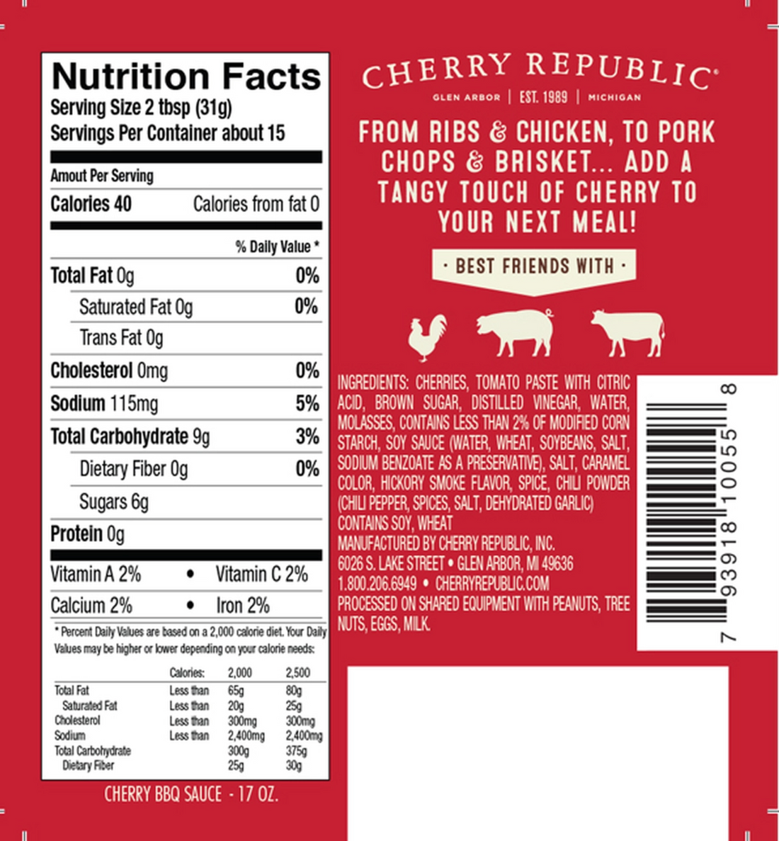 Cherry Republic | Barbeque Sauce