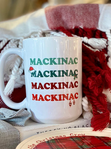Mackinac Repeated Christmas Mug