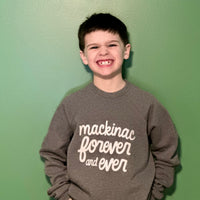 Mackinac Forever & Ever Youth Crewneck